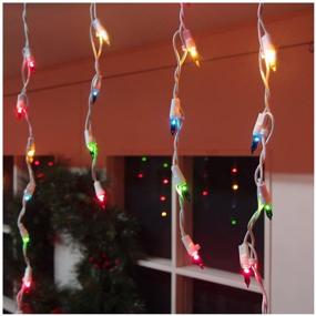 img 1 attached to 🌟 Brite Star Multicolor Stay-Straight Icicle Lights - Pack of 100