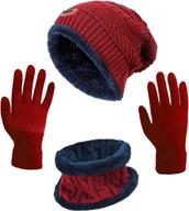 warm and stylish winter accessories set for women: hindawi hat, scarf, and gloves bundle logo