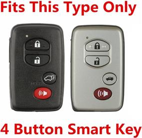 img 1 attached to 🔑 Rpkey Силиконовая накладка-чехол для ключа, защитник для Toyota Avalon Camry Corolla Highlander Prius RAV4 Venza - Замена подходит для HYQ14ACX HYQ14AAB HYQ12ACX HYQ14AEM