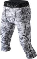 nooz men's compression 3/4 capri pants: achieve optimum comfort and performance with cool dry tech! logo