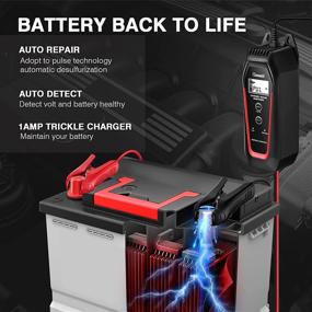 img 2 attached to 🔋 GOOAUTI Car Battery Charger Maintainer with Desulfator and Detection Function - 5 Amp 6V/12V Battery Charger for Motorcycle AGM Deep Cycle, Winter Mode, Portable 1 Amp Trickle Charger - Perfect Gift