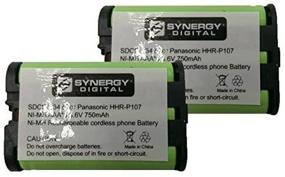 img 2 attached to Комплект батарей Synergy Digital BATT-107 для беспроводного телефона Panasonic PQSUHGLA1ZA - включает 2 батареи.