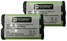 img 1 attached to Synergy Digital BATT-107 Battery Combo-Pack for Panasonic PQSUHGLA1ZA Cordless Phone - Includes 2 Batteries