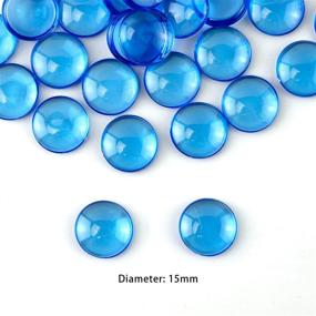 img 1 attached to 🔵 Royal Blue Acrylic Gems – 340 PCS | Decorative Flat Marbles for Glass Vase Fillers, Crafts, Party Confetti, Floral Decor, Table Scatters | Wedding Reception Centerpieces, Fairy Garden