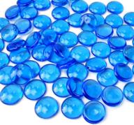 🔵 royal blue acrylic gems – 340 pcs | decorative flat marbles for glass vase fillers, crafts, party confetti, floral decor, table scatters | wedding reception centerpieces, fairy garden logo