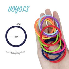 img 3 attached to HOYOLS Elastics Assorted Ponytail Accessories