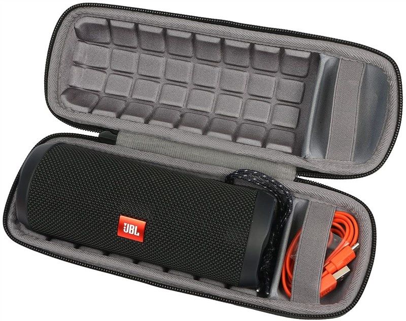 Co2CREA Hard Carrying Case Replacement For JBL Flip 3 4 Waterproof Portable Bluetooth Speaker (Can&#39 logo