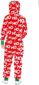 img 1 attached to 🎅 Cozy and Stylish Mens Christmas Onesie Pajamas Jumpsuit: Perfect Holiday Loungewear