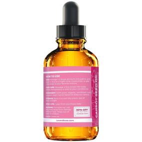 img 1 attached to 🥕 Pure Unrefined Carrot Seed Oil by Leven Rose - Cold Pressed Moisturizer for Hair, Skin, and Nails - 1 oz