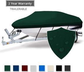 img 3 attached to Seamander Trailerable Runabout Boat Cover Fit V-Hull Tri-Hull Fishing Ski Pro-Style Bass Boats