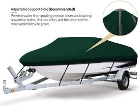 img 1 attached to Seamander Trailerable Runabout Boat Cover Fit V-Hull Tri-Hull Fishing Ski Pro-Style Bass Boats