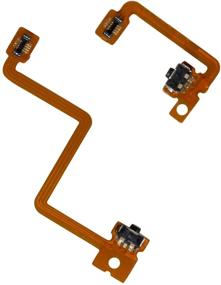 img 1 attached to 🎮 3DS Left Right Shoulder Button Repair Parts - Timorn L R Shoulder Button with Flex Cable (2 Sets)