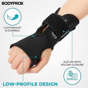 img 3 attached to 🏂 Bodyprox Wrist Guards (1 Pair) - Snowboarding, Skateboarding, Rollerblade Sports Protection Wrist Guard