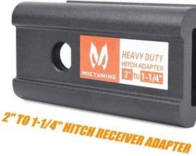 img 1 attached to 🚚 MICTUNING Heavy Duty Steel Trailer Hitch Adapter Receiver - 2" Class III/IV to 1.25" Class I/II, Insert Sleeve Reducer Mount Converter