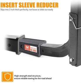 img 3 attached to 🚚 MICTUNING Heavy Duty Steel Trailer Hitch Adapter Receiver - 2" Class III/IV to 1.25" Class I/II, Insert Sleeve Reducer Mount Converter