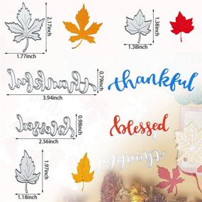 img 3 attached to Maple Leaf Metal Die Cuts: Fall Leaves Etched/Wafer Thin Dies for DIY Crafts & Scrapbook - 10 Pieces