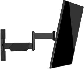 img 4 attached to 📺 Husky Mounts Full Motion Wall Mount Bracket & Arm for 32-42 Inch Flat Screens - Swivels 180°, Adjustable Tilt & Easy One-Person Installation (Hardware Included)