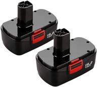 craftsman diehard c3 compatible 19.2v battery (2 pack) - replacement for 315.115410, 315.11485, 130279005, 1323903 & more! logo