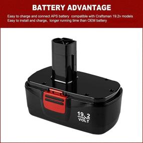 img 2 attached to Craftsman DieHard C3 Compatible 19.2V Battery (2 Pack) - Replacement for 315.115410, 315.11485, 130279005, 1323903 & More!