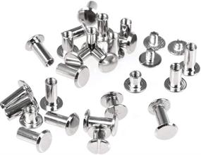 img 1 attached to QLOUNI 75 Sets Assorted Chicago Screws Kit 1/4 3/8 1/2 Inches – Metal Screw Posts for Scrapbook Photo Albums, Leather Saddles, Purses, Belt Repair, and Binding