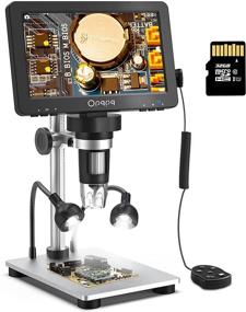 img 4 attached to 🔬 7'' LCD Digital Microscope 1200X: High-Resolution Imaging, 1080P Video Recorder, 12MP Camera, LED Fill Lights – Ideal for Adults & Kids, Windows/Mac Compatible