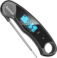 juseepo digital instant read meat thermometer: ultra-fast waterproof grill thermometer for bbq, cooking, baking, beef, and more (black) logo