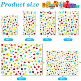 img 3 attached to 🎉 Pack of 36 Multi-Colored Snack Bags with Polka Dots Design - Ideal for Birthday Parties, Christmas Wrapping, and Festive Candy Packaging