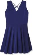 lark & ro women's sleeveless v-neck cross front dress - amazon brand logo