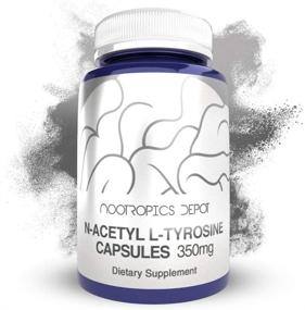 img 3 attached to 💊 N-Acetyl L-Tyrosine Capsules - 120 Count, 350mg | Nootropic Amino Acid Supplement for Memory, Focus, Learning | Promotes Healthy Stress Levels | Natural NALT Supplement