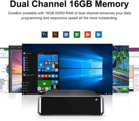 img 1 attached to 💻 CHUWI CoreBox Windows 10 Mini PC: Intel i5, 16 ГБ оперативной памяти, 256 ГБ SSD, возможность расширения до 2 ТБ HDD.