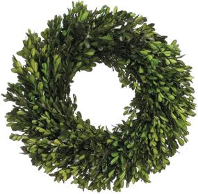 img 4 attached to Inch Real Boxwood Wreath Preserved