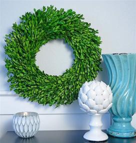 img 2 attached to Inch Real Boxwood Wreath Preserved