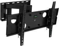 📺 mount-it! full motion articulating tv wall mount - supports 32" to 65" displays, 165 lbs capacity - mounting bracket for flat screen, lcd, led, oled, plasma tvs - vesa compatible 200x200 to 600x400 (black) logo