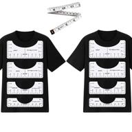 👕 8 pack t-shirt alignment ruler and measuring tool set for fashion design, center design guide for adults, youth, toddler, infant logo