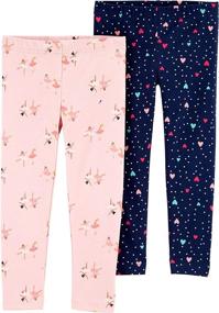 img 1 attached to Cute and Colorful: Carters Toddler Multi Print Butterfly Leggings - Perfect for Stylish Girls' Clothing!