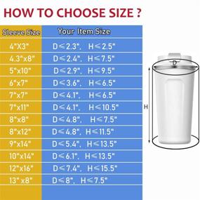 img 1 attached to 🔥 High-Quality Sublimation Shrink Wrap Sleeves, 8x12 Inch Clear Heat Transfer Bands for Mugs, Cups, Tumblers - Pack of 50