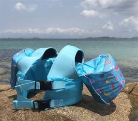 img 1 attached to Top-rated Swim Floatation Vest for Kids: Learn-to-Swim Device for Boys and Girls (30-50 lbs)