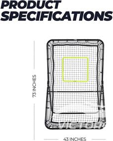 img 2 attached to 🥍 Lacrosse, Baseball, and Softball Rebounder - 6x3.5 Ft. Bounce Back, Pitch Back Training Equipment with Bonus Net and Straps