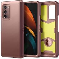 📱 spigen slim armor pro case designed for samsung galaxy z fold 2 (2020) - bronze logo