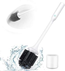 img 4 attached to 🚽 360° Electric Spin Scrubber – Toilet Brush Set for Bathroom, Electric Toilet Cleaner Brush, Powerful Toilet Scrubber, Toilet Brush Cleaner