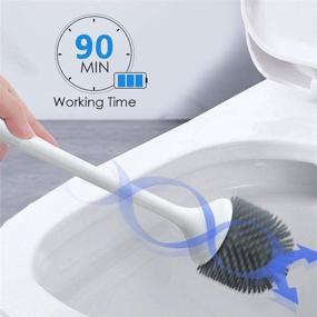 img 1 attached to 🚽 360° Electric Spin Scrubber – Toilet Brush Set for Bathroom, Electric Toilet Cleaner Brush, Powerful Toilet Scrubber, Toilet Brush Cleaner