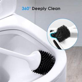 img 2 attached to 🚽 360° Electric Spin Scrubber – Toilet Brush Set for Bathroom, Electric Toilet Cleaner Brush, Powerful Toilet Scrubber, Toilet Brush Cleaner