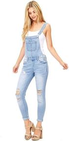 img 3 attached to 👖 Stylish Wax Womens Juniors Length Overalls: Fashionable Women's Clothing