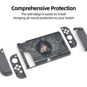 img 3 attached to GeekShare Protective Case for Nintendo Switch - Slim Cover with Shock-Absorption and Anti-Scratch, Land of Mystery [Video Game]