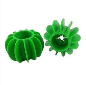 img 1 attached to 🧺 HOMZ 1001543 2 Pack 2-in-1 Dryer Balls - Efficient Green Laundry Solution, 2.8" x 1.8" x 2.8" - Set of 2