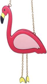 img 3 attached to 🦀 Unique Animal Shape Design Dinosaur Crab Cross Body Bags: Novel Shark & Flamingo Shoulder Messenger Bag Collection