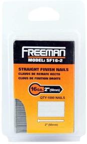 img 2 attached to 🔩 Freeman SF16-2 2-Inch by 16 Gauge Straight Finish Nail - 1000 Per Box, High-Quality & Reliable