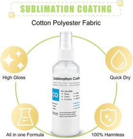 img 3 attached to 👕 Enhance Cotton T-Shirts & Polyester Canvas with Beink Sublimation Coating Spray - Quick-Dry, Brilliant Colors! 2-Pack (100ml)