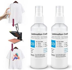 img 4 attached to 👕 Enhance Cotton T-Shirts & Polyester Canvas with Beink Sublimation Coating Spray - Quick-Dry, Brilliant Colors! 2-Pack (100ml)