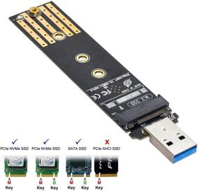 img 3 attached to 💻 CY NGFF M.2 NVME SSD Adapter Card - High-Speed USB 3.0 Conversion for External NVMe SSDs - RTL9210B Chipset